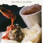 pinterest pin Hawaiian roll meatball sliders