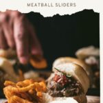pinterest pin Hawaiian roll meatball sliders
