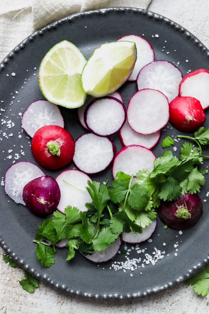 radishes and limes