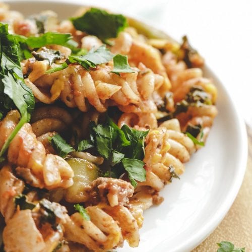 veggie pasta dish