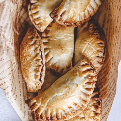 Cherry Empanadas with Jalapeño and Honey Chèvre