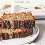 pinterest pin vegan lavender banana bread