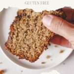pinterest pin vegan lavender banana bread