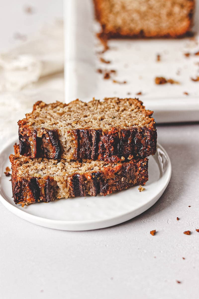 Vegan Lavender Banana Bread Loaf (Gluten-Free)