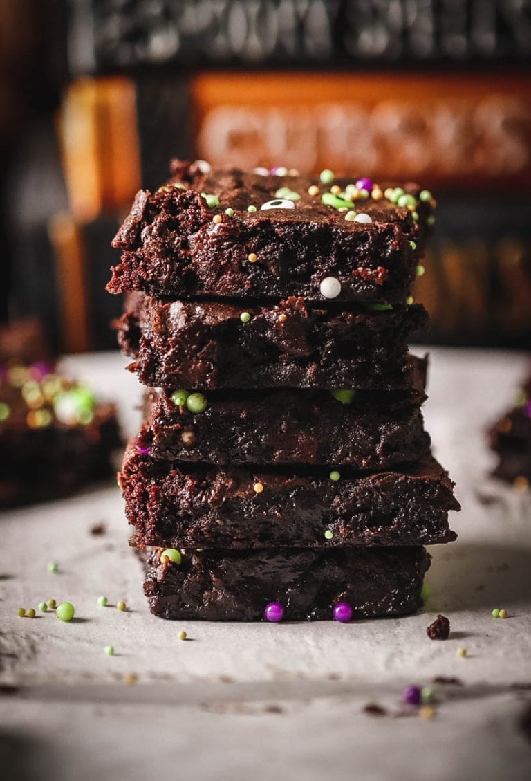brownies stacked up