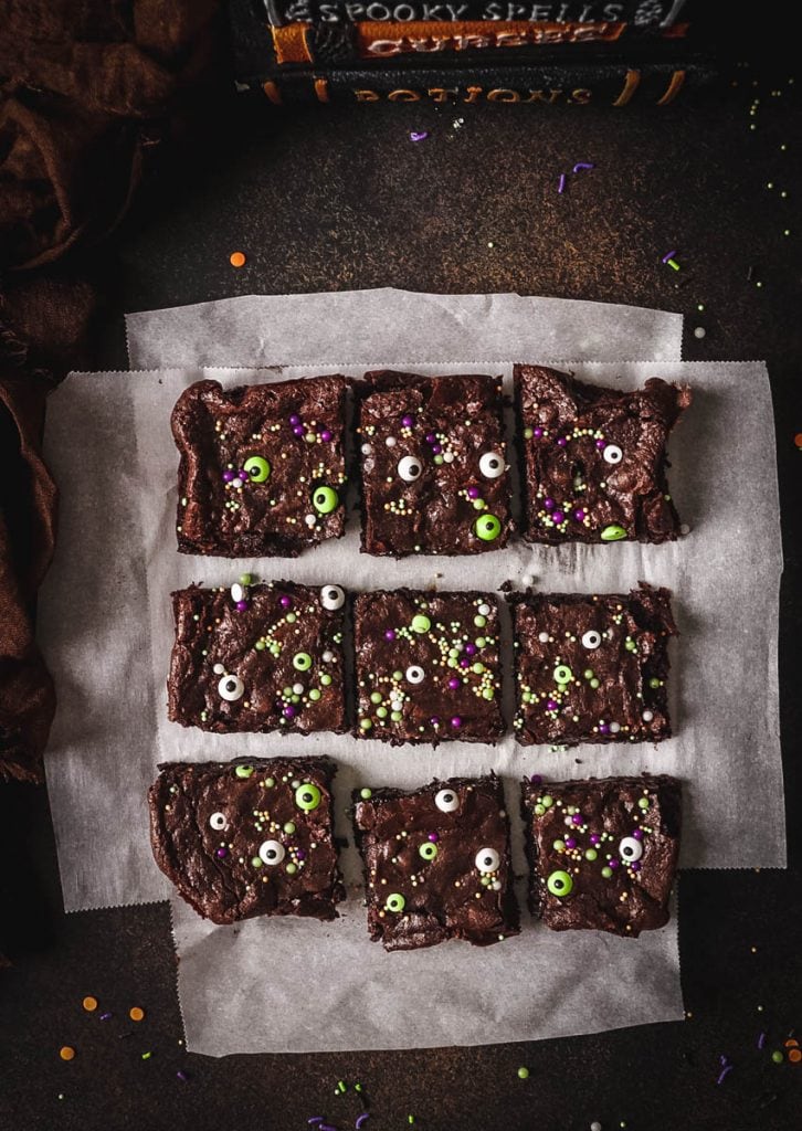 gluten free halloween brownies