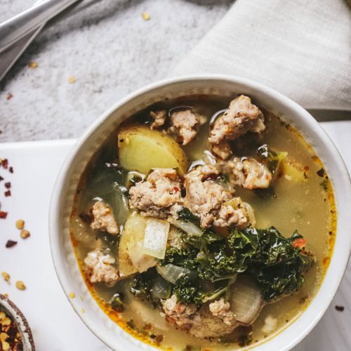 copycat italian sausage and kale soup