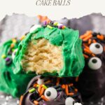 pinterest pin easy monster cake balls