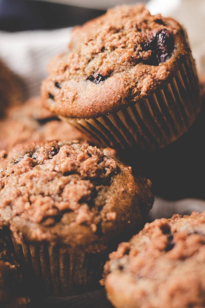 Simple Buckwheat Blueberry Muffins