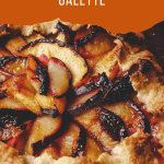 pinterest pin for stone fruit galette