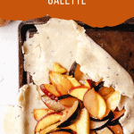 pinterest pin for stone fruit galette