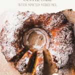best pumpkin pecan coffee cake with spiced streusel pinterest pin