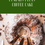 pinterest pin for pumpkin pecan coffee cake