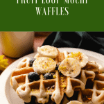 pinterest pin for fruit loop mochi waffles