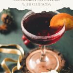 best christmas cranberry mocktail with club soda Pinterest Pin