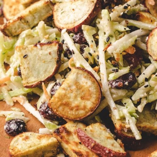 roasted murasaki sweet potato salad
