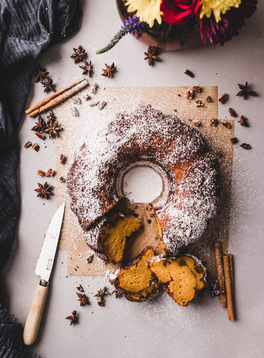 pumpkin pecan coffee cake