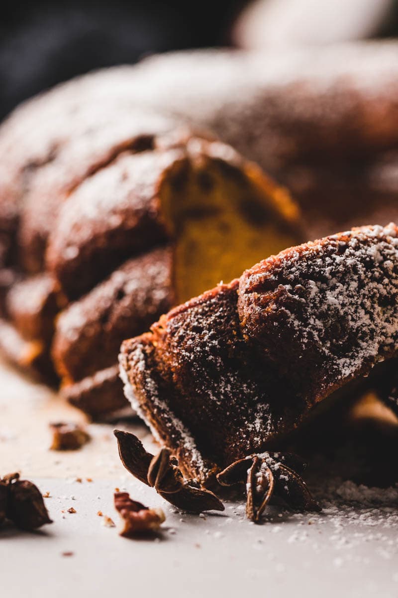 best pumpkin pecan coffee cake with spiced streusel