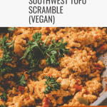 pinterest pin for southwest tofu scramble