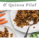 Brown rice and quinoa pilaf Recipe Pinterest Pin