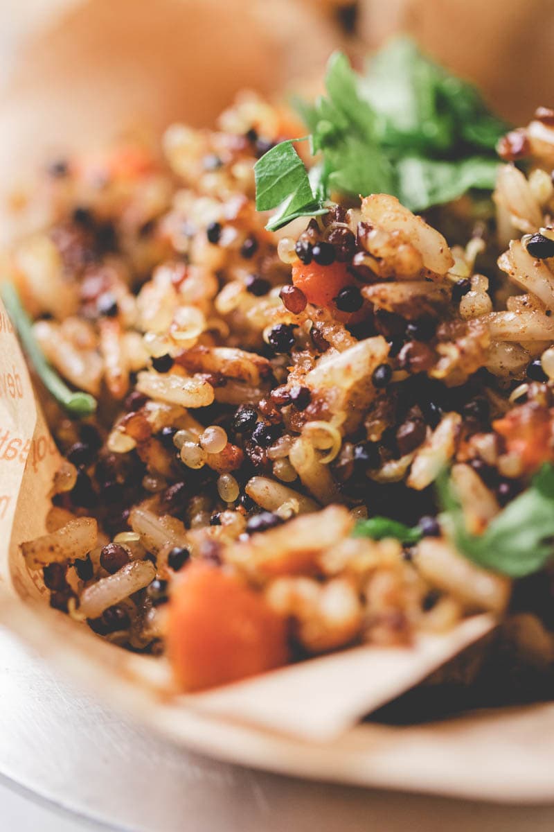 Healthy Brown Rice and Quinoa Pilaf 