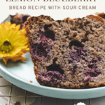 pinterest pin for lemon blueberry bread recipe