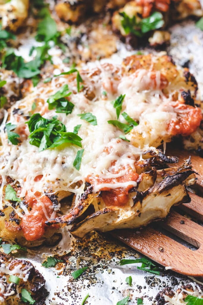 Parmesan Cauliflower Steaks