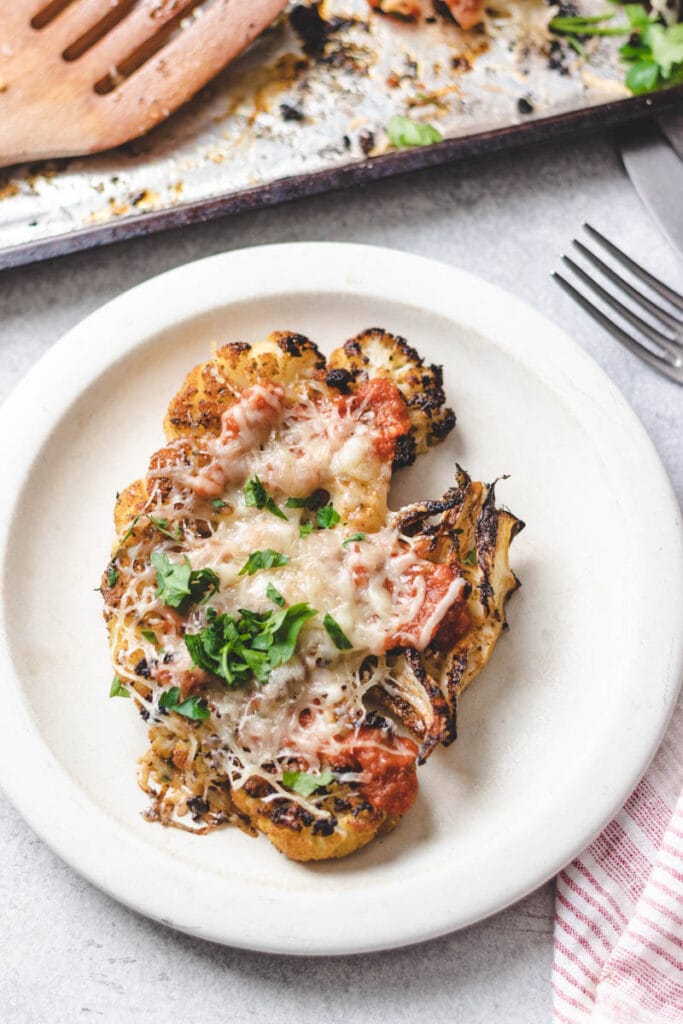 Parmesan Cauliflower Steaks