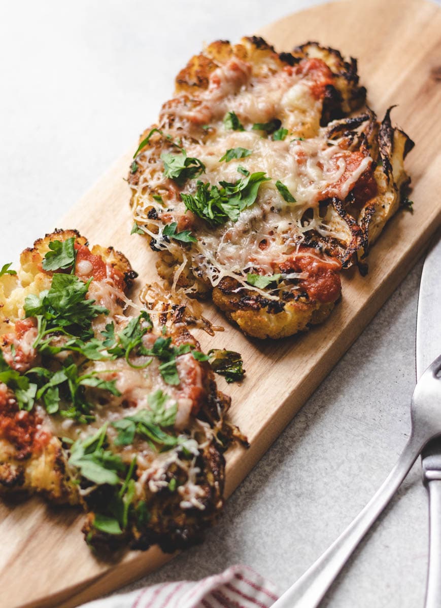 parmesan cauliflower steaks