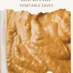pinterest pin for roasted vegetable sauce