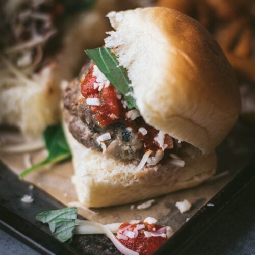 Hawaiian roll meatball sliders