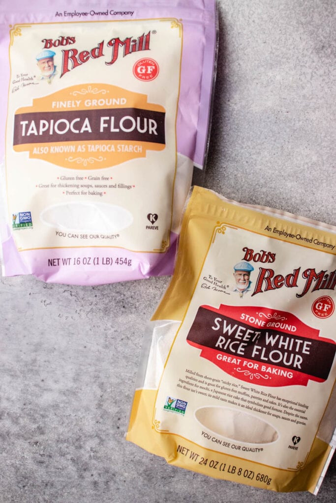 picture of tapioca flour and sweet rice flour