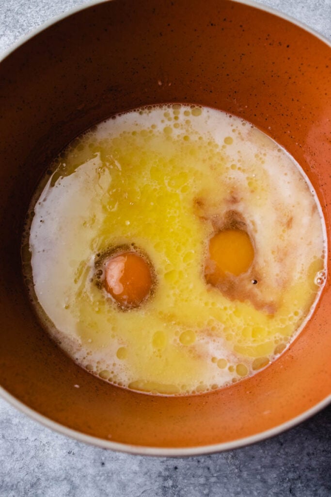 wet ingredients for waffles