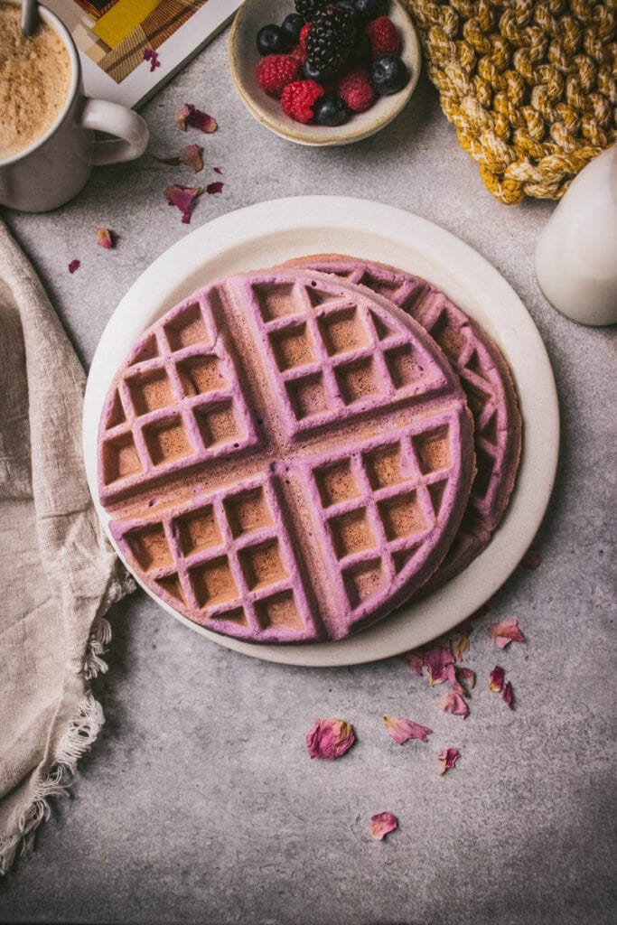 Ube Mochi Waffles plain