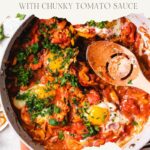 pinterest pni best shrimp shakshuka with chunky tomato sauce