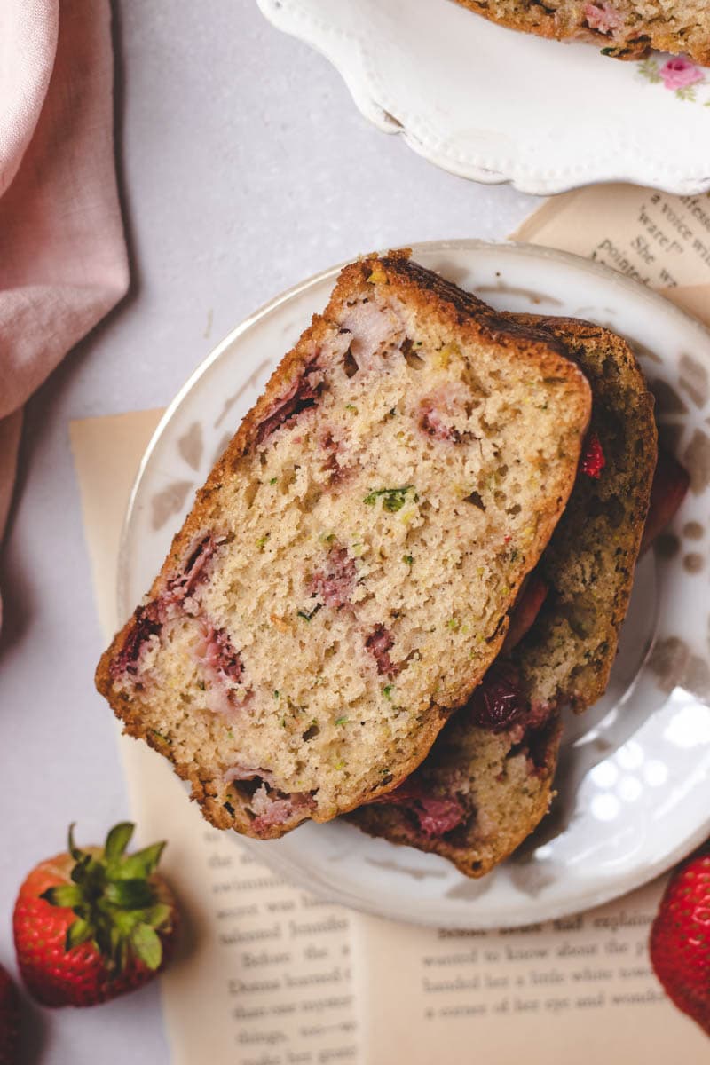 Strawberry Quick Bread With Zucchini