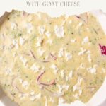 pinterest pin Easy Crustless Zucchini Quiche with Goat Cheese