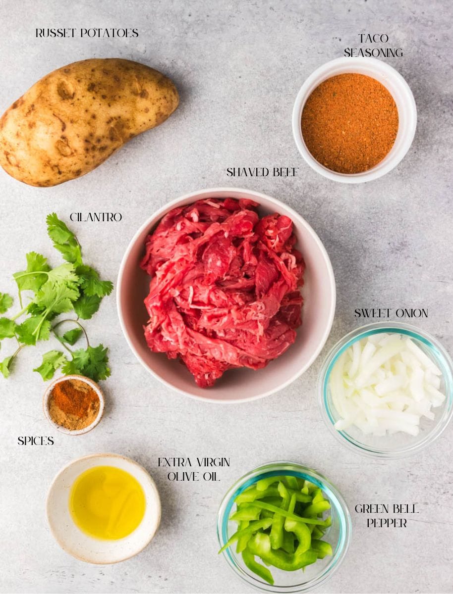 ingredient shot healthy carne asada fries