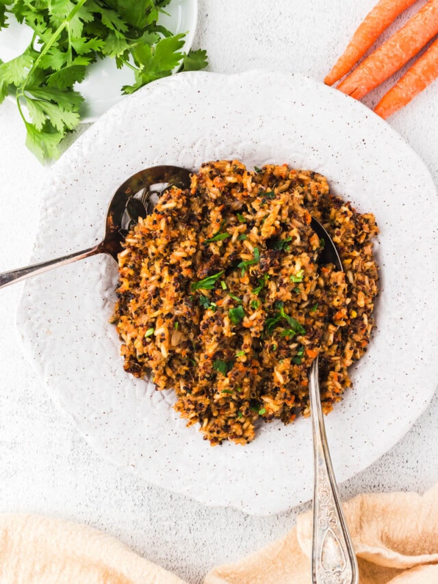 Brown Rice and Quinoa Pilaf