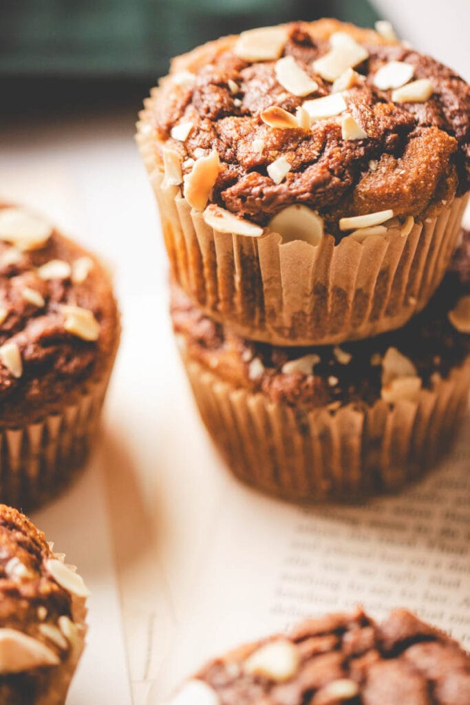 the softest gluten free nutella pumpkin muffin