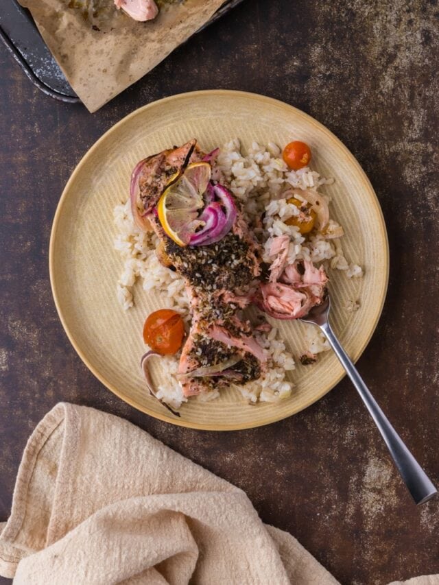 Baked Middle Eastern Salmon with Homemade Za’atar