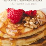 Lemon Raspberry Pancakes Pinterest Pin