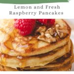 Lemon Raspberry Pancakes Pinterest Pin