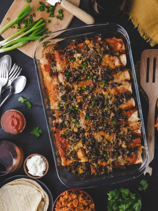 How To Make Ground Bison Enchiladas