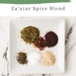pinterest pin for za'atar spice mix