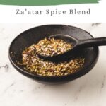pinterest pin for za'atar spice mix