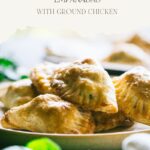 pinterest pin for spinach feta empanadas