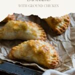 pinterest pin for spinach feta empanadas
