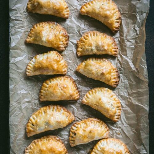 Spinach Feta Empanadas with Ground Chicken