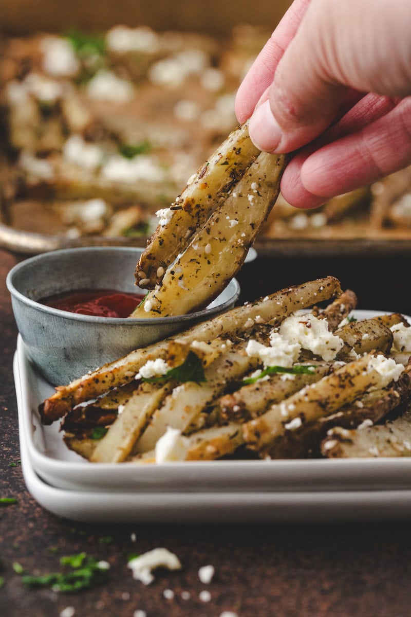 baked za'atar fries